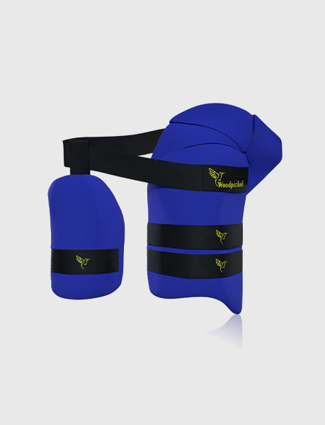 Armour X Thigh Guard 3 Strap (Blue-Orange)