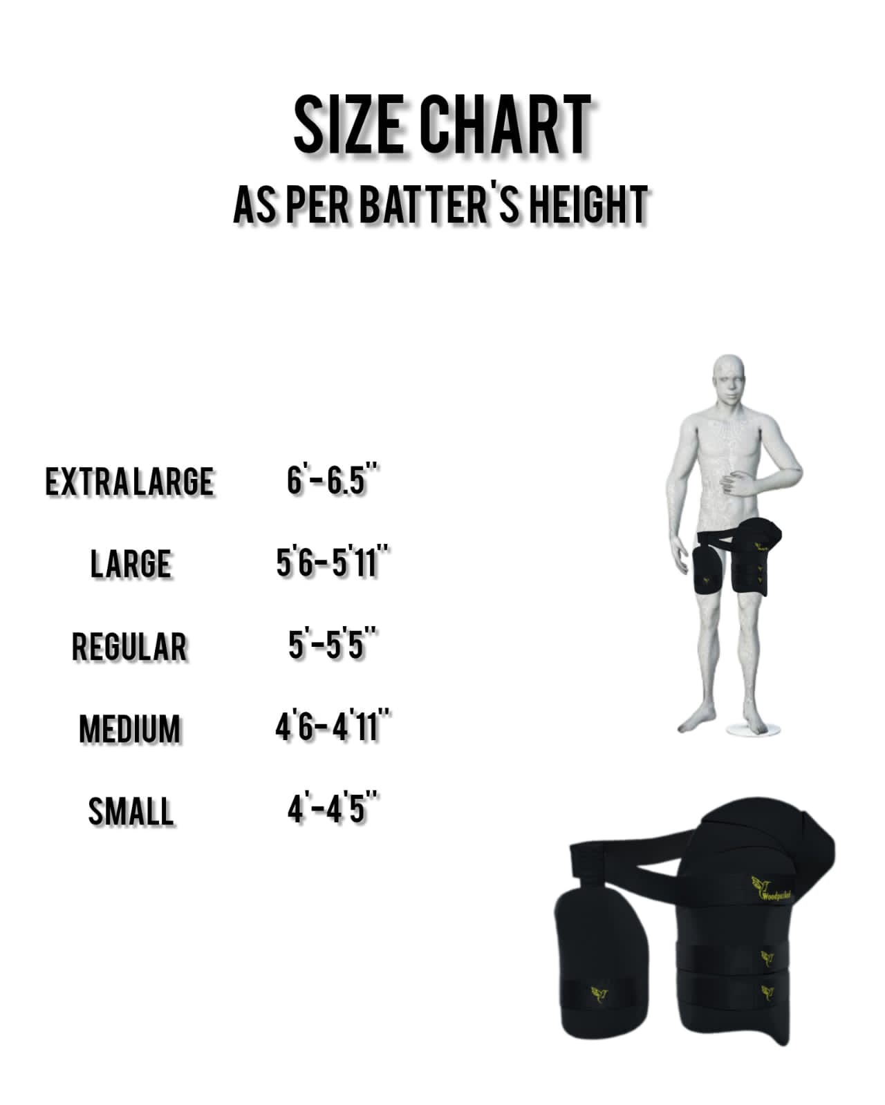 Armour X Thigh Guard 3 Strap (Black-Orange)