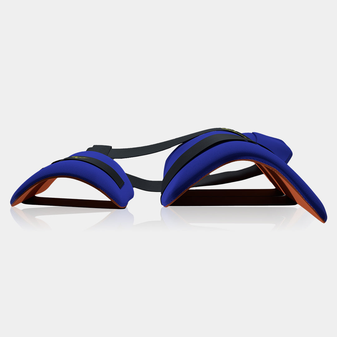 Armour X Thigh Guard 3 Strap (Blue-Orange)